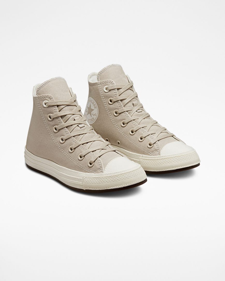 Dámské Boty Vysoké Converse Chuck Taylor All Star Tonal Platene Šedé | CZ QUZT35